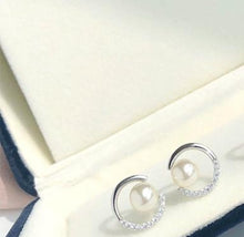 Load image into Gallery viewer, Luxury Pearl C Shape DeaminateStud Earrings