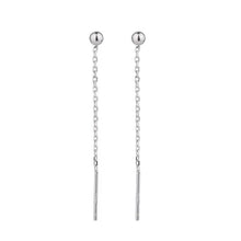 Load image into Gallery viewer, Rose Gold ball Chain Thread Through Earrings