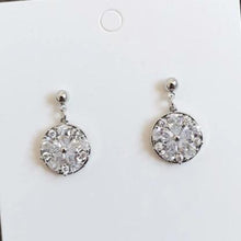 Load image into Gallery viewer, Diamante Round Earrings