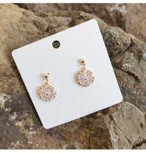 Load image into Gallery viewer, Diamante Round Earrings