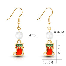 Load image into Gallery viewer, Christmas Party Pearl Zircon Drop Earrings - Multi Choices