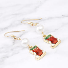 Load image into Gallery viewer, Christmas Party Pearl Zircon Drop Earrings - Multi Choices