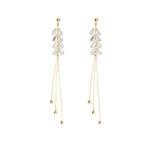 Load image into Gallery viewer, Diamante Tassel Long Earrings