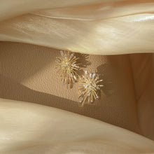 Load image into Gallery viewer, 14K Gold Plated Zircon Firework Shape Ear Studs Earrings