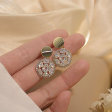 Load image into Gallery viewer, Luxury 14K Gold Plated Zircon Diamante Round Chic Drop Earrings