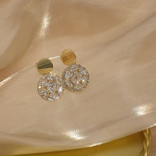 Load image into Gallery viewer, Luxury 14K Gold Plated Zircon Diamante Round Chic Drop Earrings
