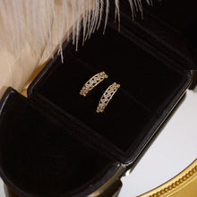 Load image into Gallery viewer, Luxury Popular 14K Gold Plated Zircon C Shape Ear Studs Earrings