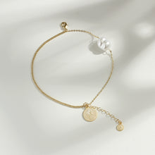 Load image into Gallery viewer, Baroque Single Pearl Bracelet with Gold Plated Chain