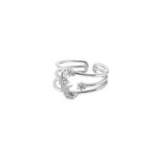 Load image into Gallery viewer, Star Moon Diamante Adjustable Ring
