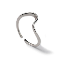 Load image into Gallery viewer, Adjustable Silver Ring With Twist Detail
