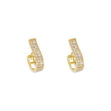 Load image into Gallery viewer, Fashion Design 6 Shape Huggies Ear Studs with Zircon