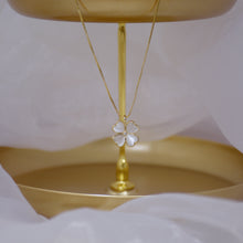 Load image into Gallery viewer, 14K Gold Plated Four Leaf Clover Pendant Necklace