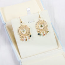 Load image into Gallery viewer, Ethnic Style Earrings in 18K Gold Plated Silver - Circle