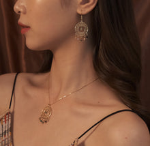 Load image into Gallery viewer, Ethnic Style Earrings in 18K Gold Plated Silver - Circle