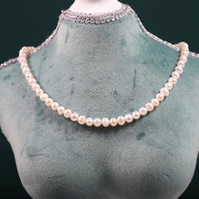 Load image into Gallery viewer, Elegant 18K Gold Plated Freshwater Cultured Pearl Necklace Choker
