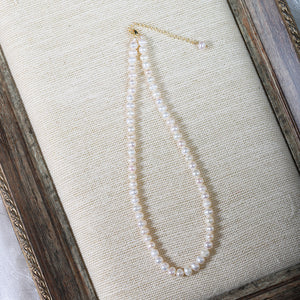 Elegant 18K Gold Plated Freshwater Cultured Pearl Necklace Choker