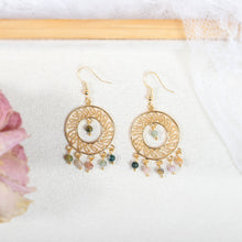 Load image into Gallery viewer, Ethnic Style Earrings in 18K Gold Plated Silver - Circle