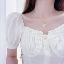 Load image into Gallery viewer, Luxury Daisy 14K Gold Filled Diamante Pendant Necklace