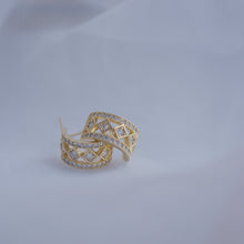 Load image into Gallery viewer, Fashion Gold Plated C Shape Zircon Ear Cuff Ear Studs