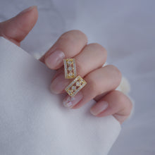 Load image into Gallery viewer, Fashion Gold Plated C Shape Zircon Ear Cuff Ear Studs