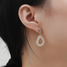 Load image into Gallery viewer, Water Drop Shape Drop Earrings with Mini Pearls