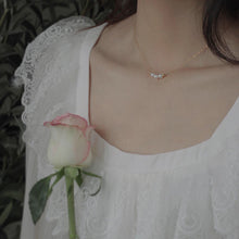 Load image into Gallery viewer, Elegant Three Mini Pearl Chain Necklace Choker