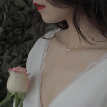 Load image into Gallery viewer, Elegant Three Mini Pearl Chain Necklace Choker