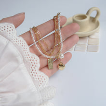 Load image into Gallery viewer, Vintage INS Popular 14K Gold Plated Pearl Bracelet