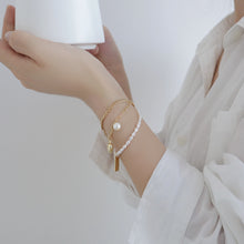 Load image into Gallery viewer, Vintage INS Popular 14K Gold Plated Pearl Bracelet