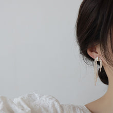 Load image into Gallery viewer, Fashion Gold Plated Zircon Tassel Chandelier