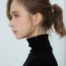 Load image into Gallery viewer, Simply Geometric 14K Gold Plated Tassel Threader Earrings