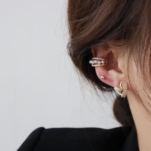 Load image into Gallery viewer, Heart Shape Gold Plated Zircon Ear Studs Earrings