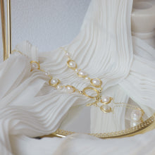 Load image into Gallery viewer, Luxury Fashion Design Fresh Pearl Handmade Gold Plated Necklace