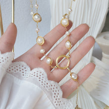 Load image into Gallery viewer, Luxury Fashion Design Fresh Pearl Handmade Gold Plated Necklace