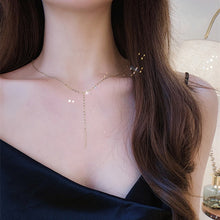 Load image into Gallery viewer, 14K Gold Plated Luxury Interlocking Choker Tassel Necklace