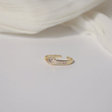 Load image into Gallery viewer, INS Popular Gold Plated Zircon Adjustable Rings