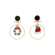 Load image into Gallery viewer, INS Christmas Party Circular Drop Earrings Multi Colours
