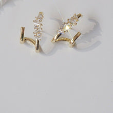Load image into Gallery viewer, Fashion Design Luxury Zircon Gold Plated Silver Ear Cuff Stud