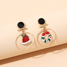 Load image into Gallery viewer, INS Christmas Party Circular Drop Earrings Multi Colours