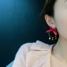 Load image into Gallery viewer, Assymetric Christmas Santa Snowman Penguin Snow Drop Earrings