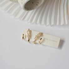 Load image into Gallery viewer, Fashion Design Luxury Zircon Gold Plated Silver Ear Cuff Stud