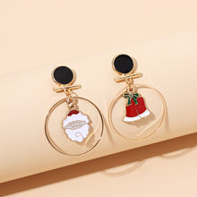Load image into Gallery viewer, INS Christmas Party Circular Drop Earrings Multi Colours