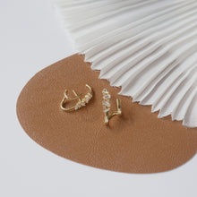 Load image into Gallery viewer, Fashion Design Luxury Zircon Gold Plated Silver Ear Cuff Stud