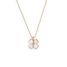 Load image into Gallery viewer, 14K Gold Plated Four Leaf Clover Pendant Necklace