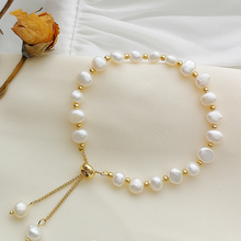 Load image into Gallery viewer, Freshwater Cultured Irregular Pearl Single Strand Bracelet