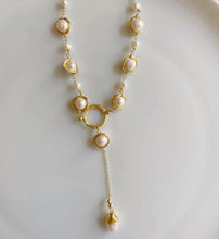 Load image into Gallery viewer, Luxury Fashion Design Fresh Pearl Handmade Gold Plated Necklace
