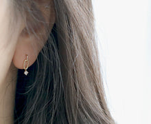 Load image into Gallery viewer, Luxury Zircon Chain Block Earrings