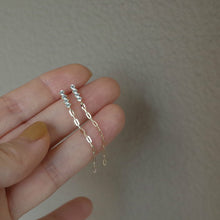 Load image into Gallery viewer, Zircon Chain Tassel Earrings