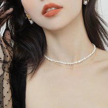 Load image into Gallery viewer, Baroque Mini Irregular Freshwater Pearl Necklace Choker