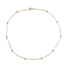 Load image into Gallery viewer, Elegant Mini Star Freshwater Pearl Necklace Choker 14 K Gold Plated Silver
